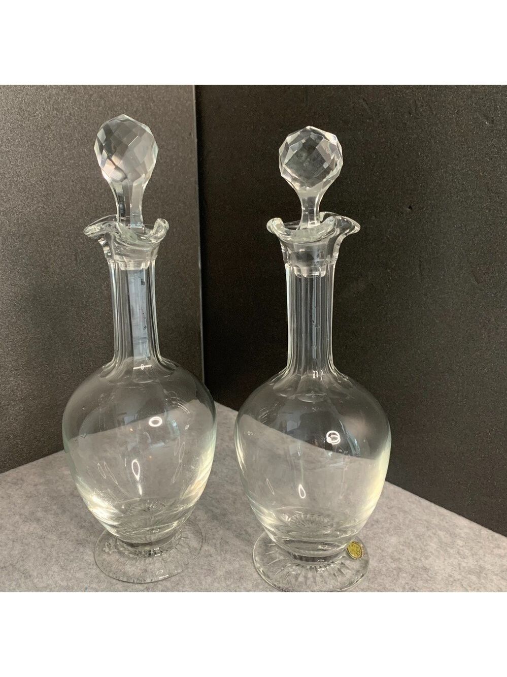 BOHEMIA Crystal Decanters with Stoppers